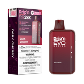 Buy Now ! DRIP'N EVO 28K DARK CHERRY with 28000 puffs ,20ml of e-liquid and rechargeable battery. Order online at MV